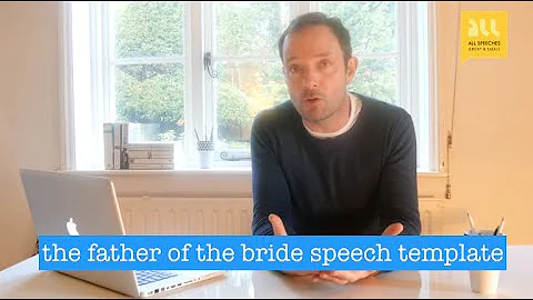 Father of the Bride Speech Template