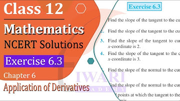 NCERT Solutions for Class 12 Maths Chapter 6 Exercise 6.3 AOD