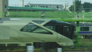 上野東京ライン東海道線直通普通小田原行きE231系1827EK-28横コツ+E233系E-56横コツから観たJR尾久駅〜JR上野駅間の右側面展望！24系客車とE26系、E001系、E655系！