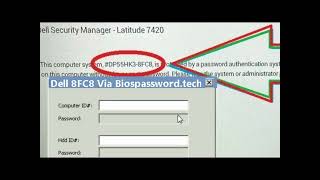 Dell Bios Password Generator 8FC8 | Easy Reset Method.