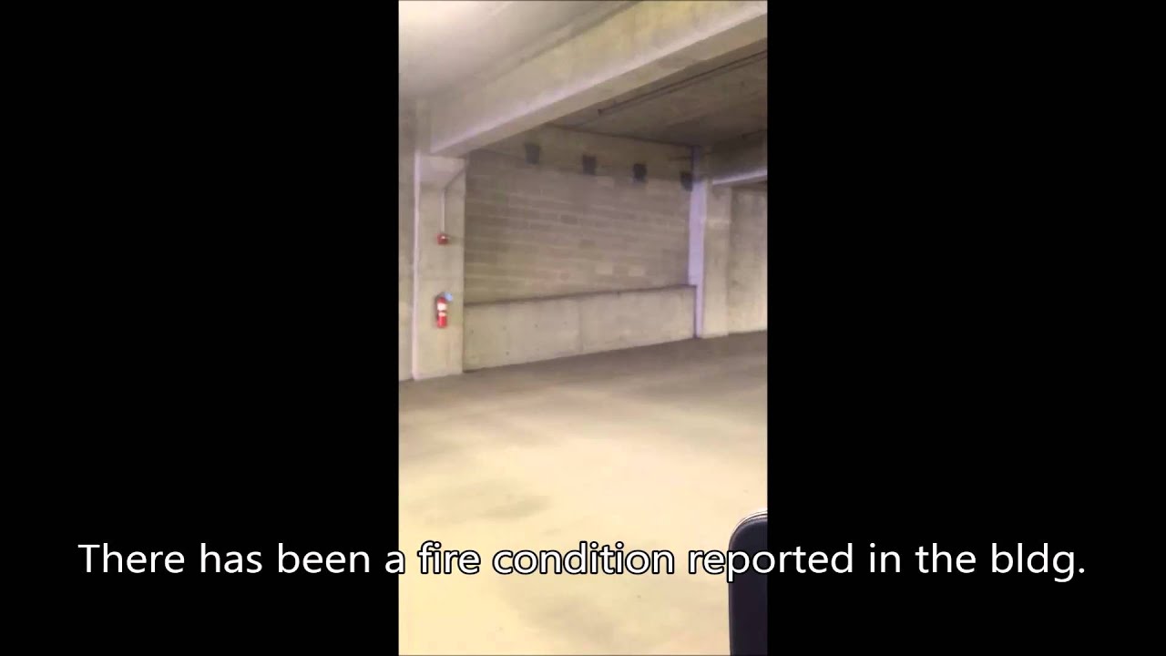 Fire alarm in a parking garage youtube