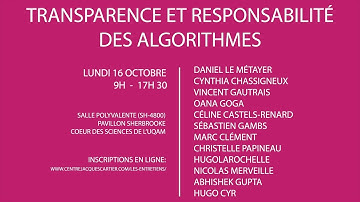 Transparence et responsabilité des algorithmes | Entretiens Jacques Cartier