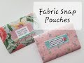 Snap Pouch: Fabric/ CRAFT FAIR Item!