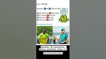 Ecua Atupia 2 Dube Pacome Pia Yanga Wakiifunga Tabora 4 0 Dube Ang Ara Assists Doumbia Kouma 
