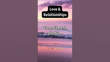 Commitment phobia... #shorts #love #relationship