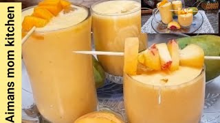 Fruity milkshake recipe ||Mango and peach milkshake