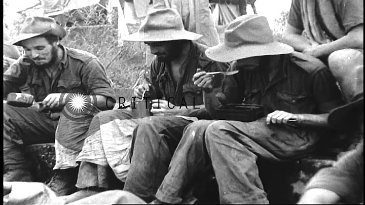 A column of British Army's 'Special Force' Chindits marches through Kamaing, Burm...HD Stock Footage - DayDayNews