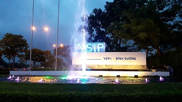 Đài Phun Nước cổng VSIP 1 - Bình Dương T7/2018