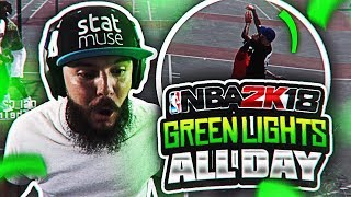 INSTANT GREEN LIGHTS!! NBA 2K18 MYPARK GAMEPLAY - I CANT MISS