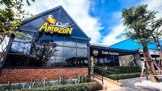 Laos :ร้านคาเฟ่อเมซอน  ในนครเวียงจันทน์ มีกี่สาขา? #viangchan