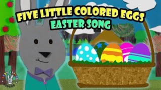 Five Little Colored Eggs Easter Song | Buddy BunBun | Baby Sticks Videos