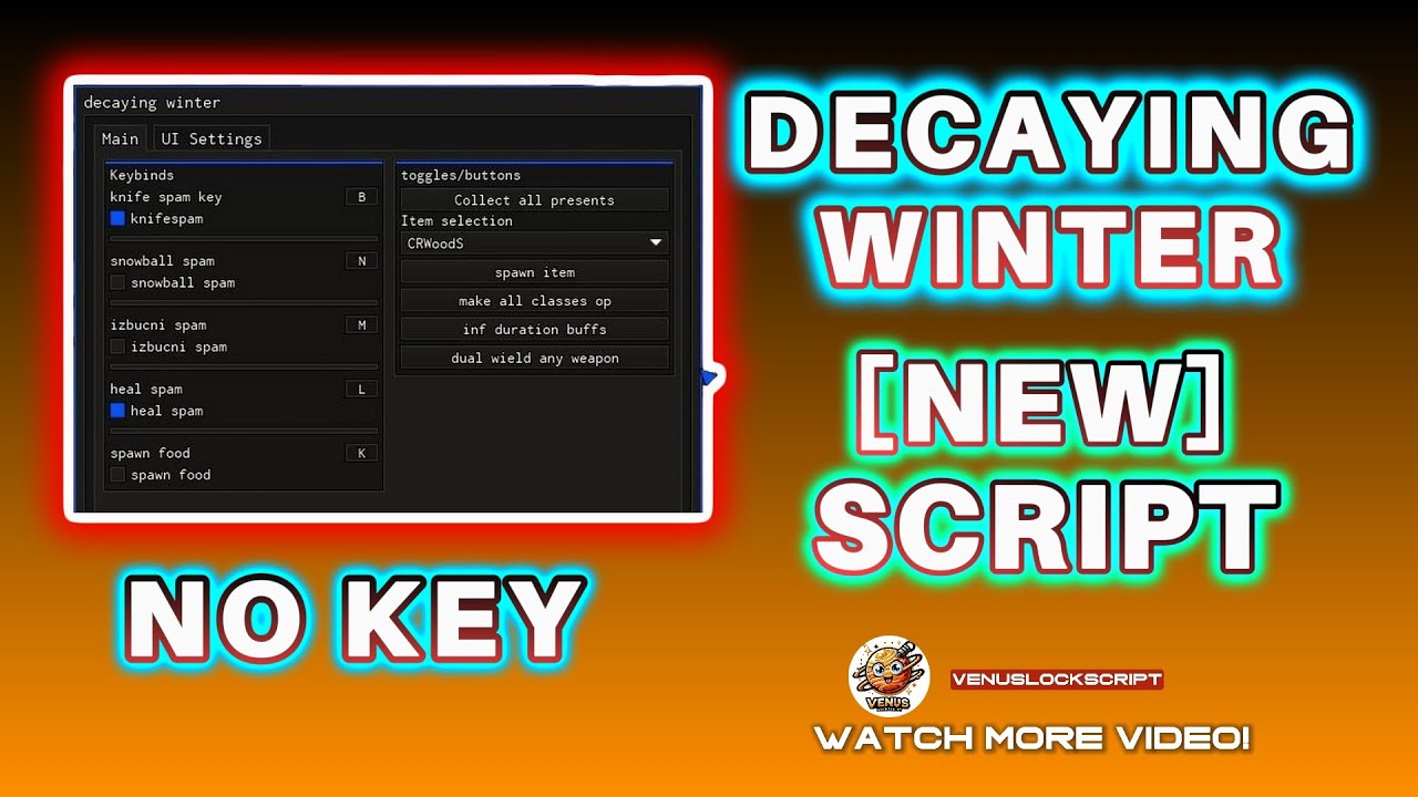 💥NEW💥 DECAYING WINTER SCRIPT GUI - AUTO HEAL, MOD WEAPON 💥UN DETECTED ...