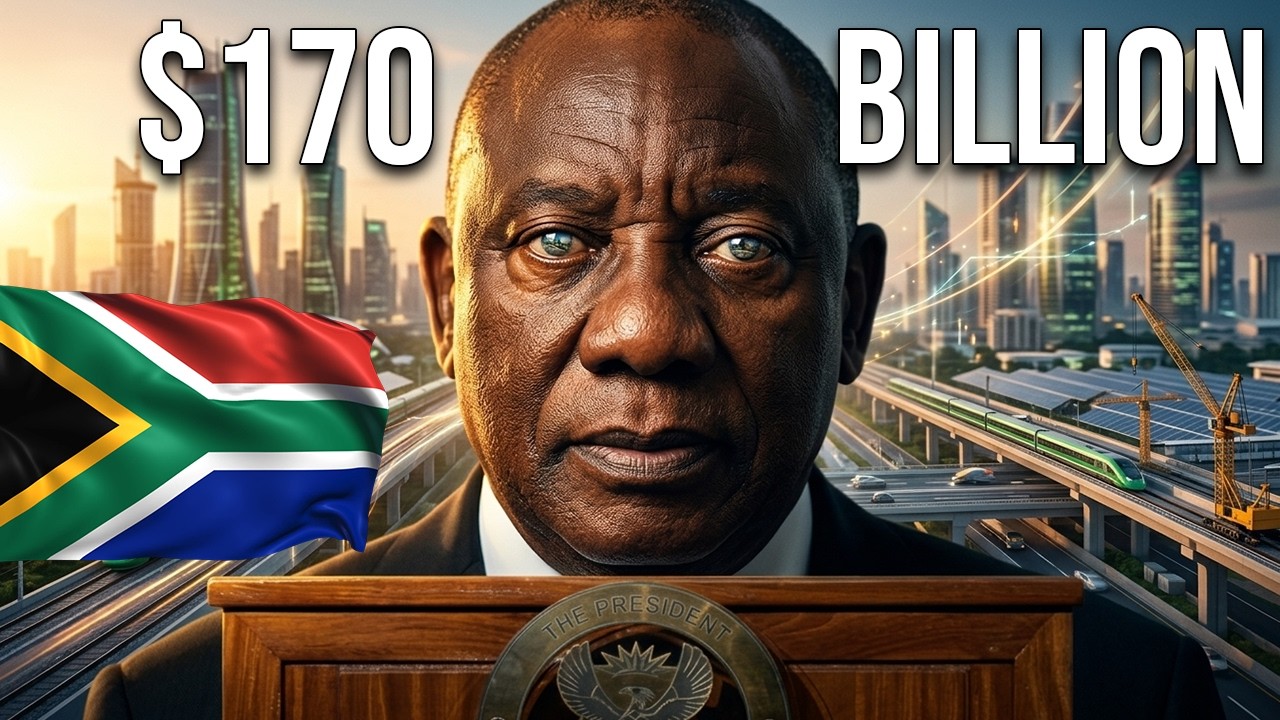 Still from President Ramaphosa $170 Billion African Infrastructure Plan