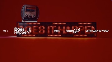 Reality Club - Does It Happen? (Official Lyric Video)