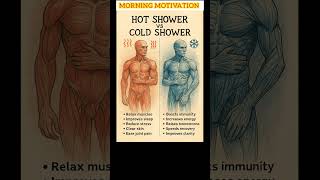 Hot Shower vs Cold Shower – Benefits Explained Visually #dailymotivation #health #morningmotivation