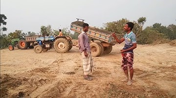 Eicher 557 | Powertrac | Soil Loading And Unloading Video | Digital Unload Facility of Tractor |