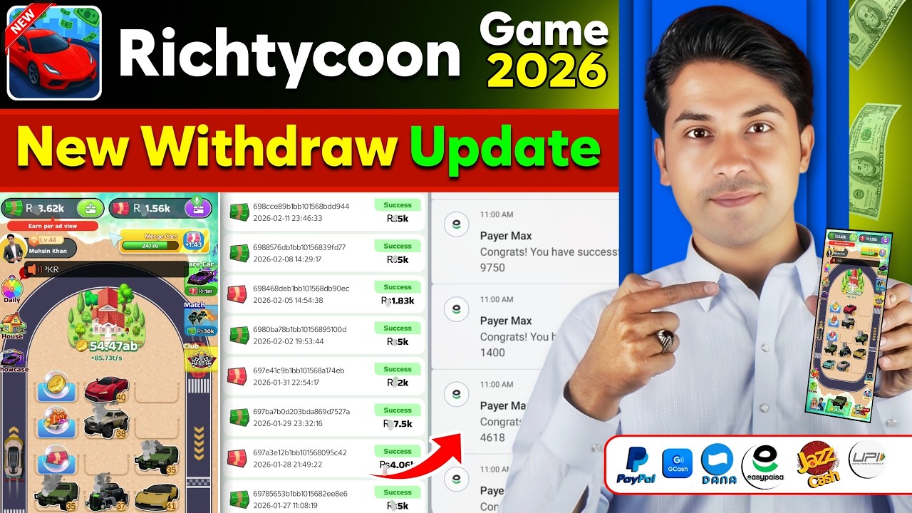 Rich Tycoon Withdrawal Real or Fake | New Legit Earning App 2026 Review 