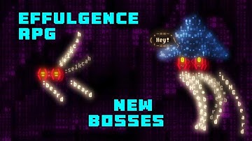 New Bosses in Text Symbols with a bite-size sketch // Effulgence RPG
