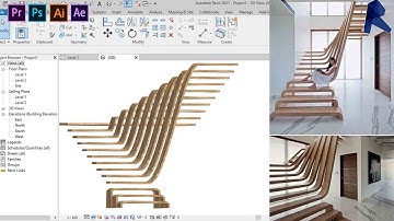 Revit Architectural 1.33. Hướng dẫn tạo cầu thang cách điệu trong Revit