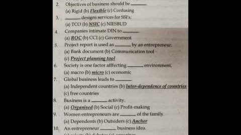 FYBCOM SEM-1 | COMMERCE | IMPORTANT MCQ