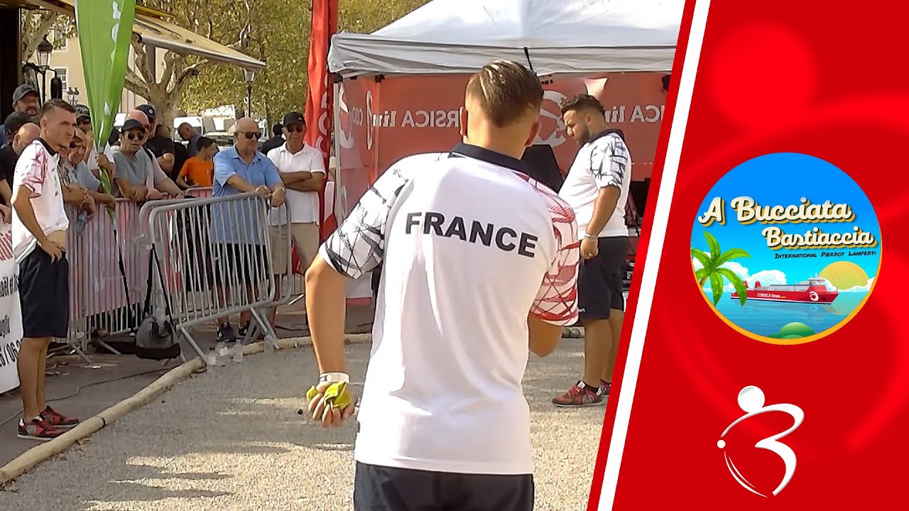 Miniature : 👍Beau Huitième FRANCE Espoirs VS SINI : International à pétanque de Bastia 2023 avec Corsica Linea