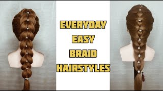 Everyday braid hairstyle | Easy braid hairstyle | Different types of easy braid hairstyle |