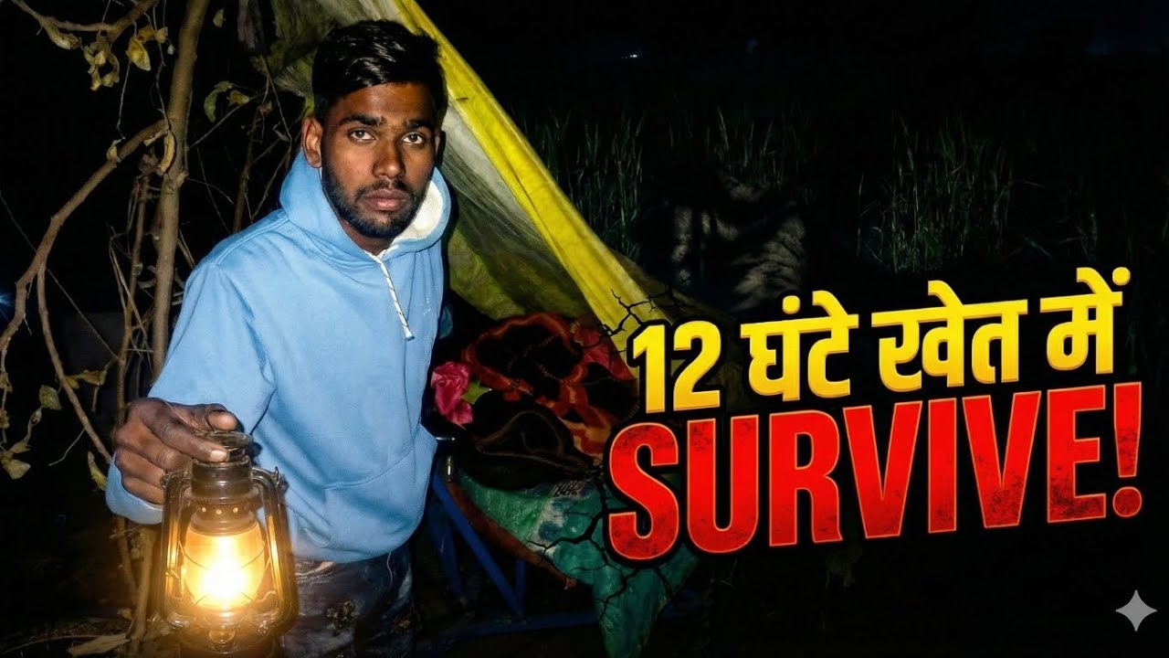  12 Ghante Khet Mein Survive Karne Ka Challenge! 😱 (Part 1)