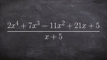 Apply synthetic division to division of two polynomials