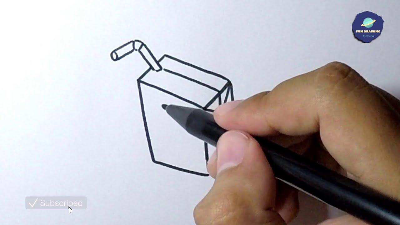 How to Draw juice box - YouTube