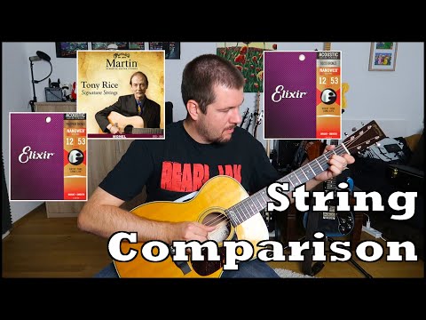 Best SOUNDING Acoustic STRINGS? | Elixir Phosphor vs 80/20 Bronze & Martin Monel