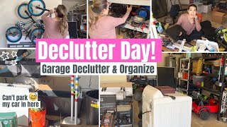 GARAGE DECLUTTER, ORGANIZE & CLEAN WITH ME | Decluttering Motivation