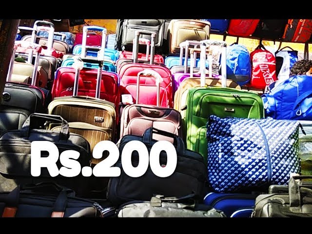 Wholesale Price Luggage Bag Market In Delhi  Wholesale rate  Prateek  kumar  YouTube