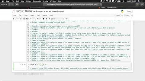 Bubble Sort Menggunakan Python
