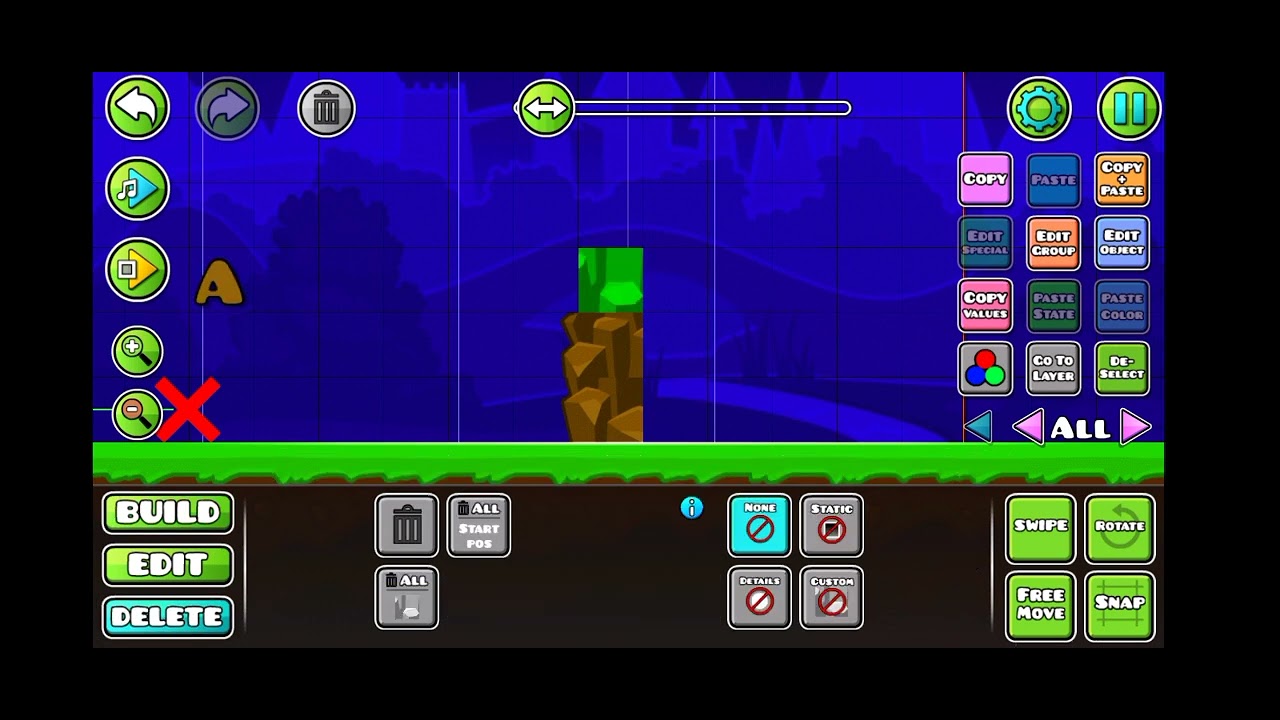 how to make a grass block in geometry dash @geometry dash