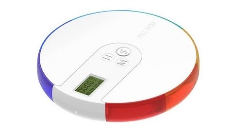 Portable electric digital pill box timer with alarm date display smart pill case reminder