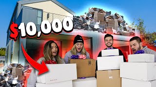 $10,000 UNBOXING ALMOST DESTROYS NEW HOUSE ft. CouRage, Nadeshot, Valkyrae, BrookeAB