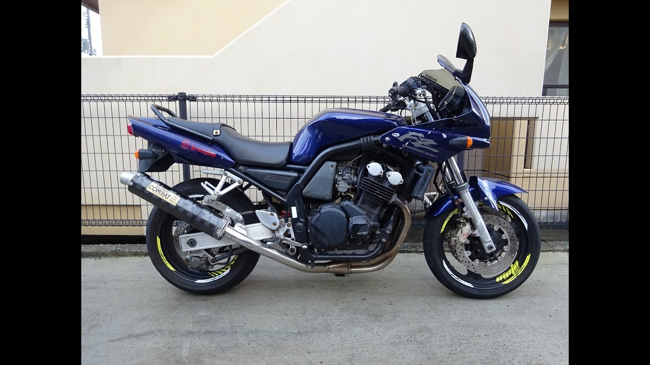 FZ400(4YR-008) エンジン始動 スーパーコンバットフルエキマフラー排気