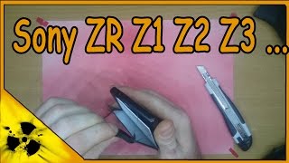 sony zr (z1, z2, z3) замена дисплея. (4k video)