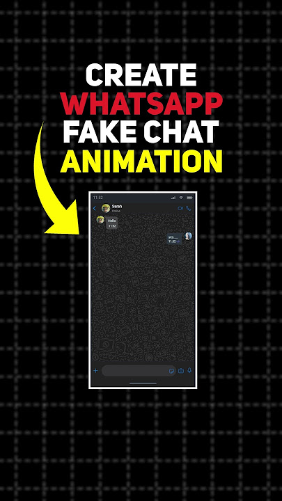 Buat Animasi Obrolan Palsu WhatsApp — 100% GRATIS!