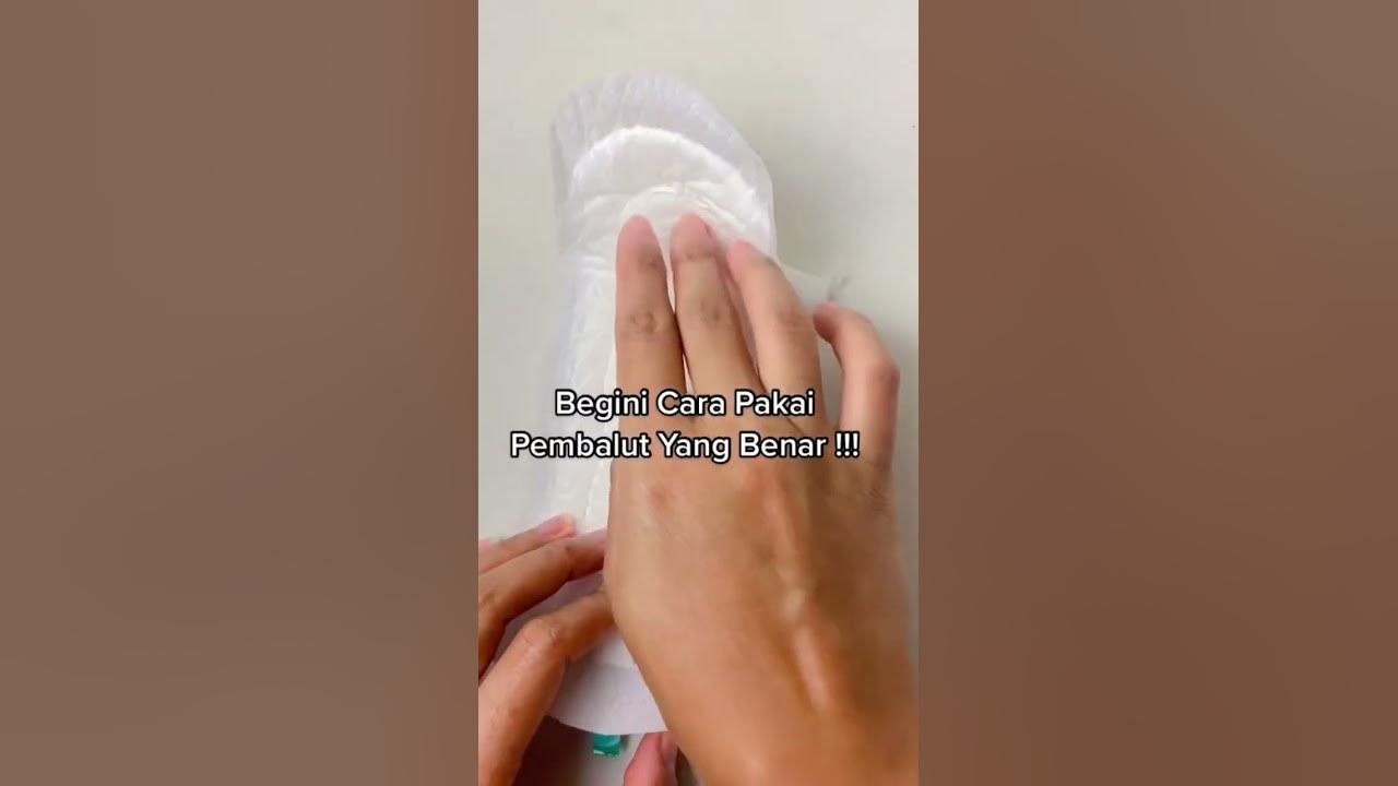Begini cara pakai pembalut yang benar ya girls 👧
