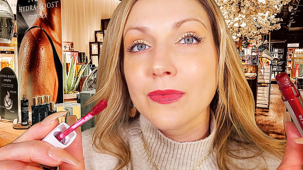 ASMR Визажист-бутик сделает ваш макияж. Ролевая игра.