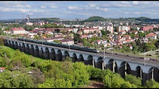 TRAINS part 5 / VLAKY 5. část: Pendolino, ČD Cargo, město Hranice - Viadukt