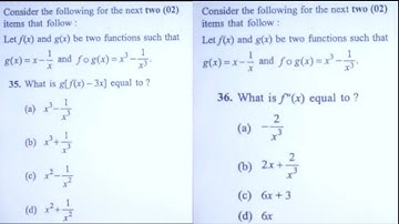 f(x) and g(x) be two functions such that g(x) = x-1/x and fog(x)= x³-1/x³ then what is