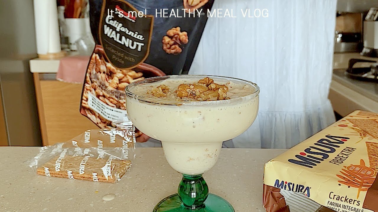 sub)식단vlog🥥 모닝커피와 빵을 포기 못하는 어느 다이어터의 일상 I 건강한 간식 호두정과 만들기 I healthy meal vlog