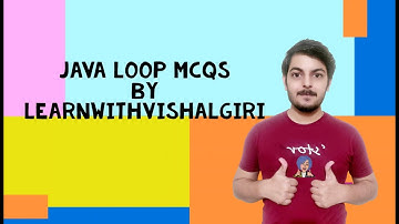 Java Loop MCQs | By LearnWithVishalGiri | ICSE Computer Application #icse #learnwithvishalgiri #java