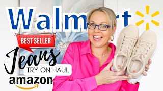 Sofia Vergara Best Seller Jeans | Walmart Try on Haul | Amazon Fashion + Beauty finds