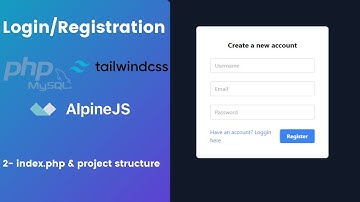 نظام تسجيل وتسجيل الدخول بواسطة PHP OOP, TailwindCSS,AlpineJS #2(هيكلة المشروع)