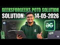 GeeksforGeeks POTD Solution | 14-05-2026 | Search for Subarray | Step-by-Step Explanation