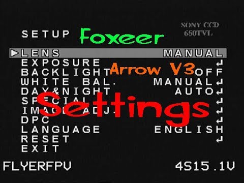 FlyerFpv Foxeer Arrow V3 Settings