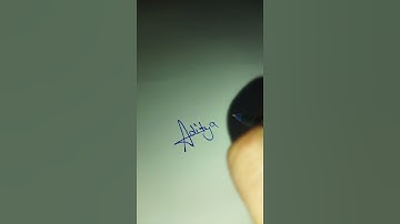 Aditya signature subscribe for comment your name ❤️👍🙏 #art #signature #design #shorts #ytshorts